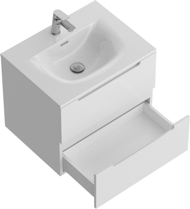 Мебель для ванной комнаты BelBagno Etna 70 bianco lucido, раковина BB-8099-70
