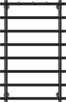 Полотенцесушитель водяной Secado Понтида 1 К 100x60 см, матовый черный, лесенка