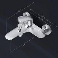 Смеситель для ванны с душем AM.PM Like F8010016 Смеситель для ванны с душем AM.PM Like F8010016