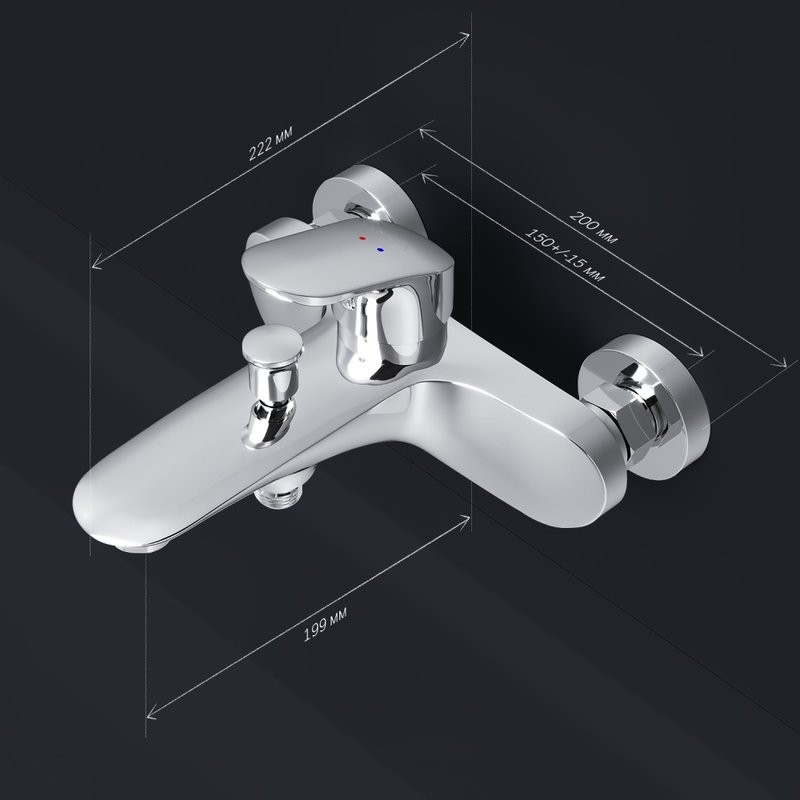 Смеситель для ванны с душем AM.PM Like F8010016