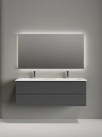 Мебель для ванной комнаты Sancos Folk 140 подвесная, grey soft, раковина CN7022