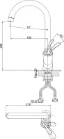Смеситель для кухни D&K Baciano DA1032441