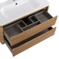 Тумба с раковиной Cezares Relax 100 дуб карамельный, раковина Cezares CZR-1000/480-LV-MR-NV