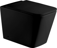 Унитаз приставной напольный Weltwasser WW SK Gelbach 002MT-BL безободковый, с микролифтом, черный матовый