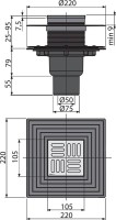 Душевой трап AlcaPlast APV4344