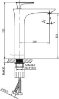 Смеситель для раковины AltroBagno Aperto 010205 Cr хром