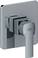 Встраиваемый смеситель для душа и ванны GPD Pedra MAD160 С ВНУТРЕННЕЙ ЧАСТЬЮ, хром