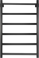 Полотенцесушитель электрический Secado Корсико Grado 80х50 85x55 см, подключение справа, черный матовый, лесенка