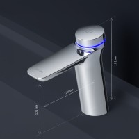 Термостатический смеситель AM.PM Inspire V2.0 F50A02400 TouchReel электронный