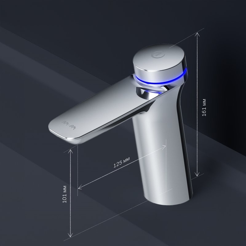 Термостатический смеситель AM.PM Inspire V2.0 F50A02400 TouchReel электронный