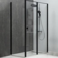 Душевой уголок Allen Brau Priority 120х80, профиль черный