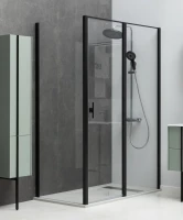 Душевой уголок Allen Brau Priority 120х80, профиль черный