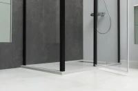 Душевой уголок Allen Brau Priority 120х80, профиль черный