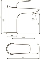 Смеситель для раковины Damixa RedBlu Origin Evo 2 780210000