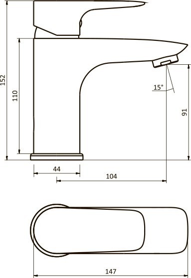 Смеситель для раковины Damixa RedBlu Origin Evo 2 780210000