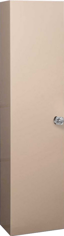 Шкаф пенал для ванной Armadi Art NeoArt капучино с ручкой Crystal хром