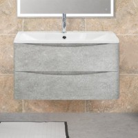 Мебель для ванной комнаты BelBagno Acqua 80 подвесная, cemento verona grigio