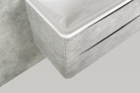 Мебель для ванной комнаты BelBagno Acqua 80 подвесная, cemento verona grigio