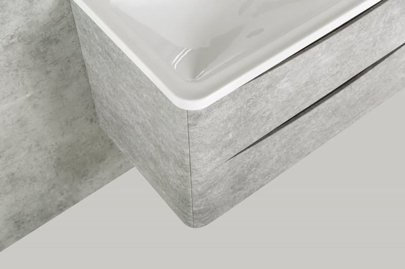 Мебель для ванной комнаты BelBagno Acqua 80 подвесная, cemento verona grigio