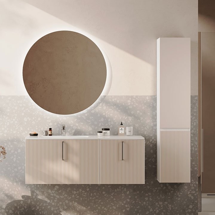 Мебель для ванной комнаты Sanvit Рольф 120 белая, L