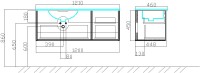 Мебель для ванной комнаты Sanvit Рольф 120 белая, L