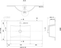 Мебель для ванной комнаты Sanvit Рольф 120 белая, L
