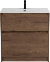 Тумба с раковиной BelBagno Kraft 39 80 напольная, rovere tabacco