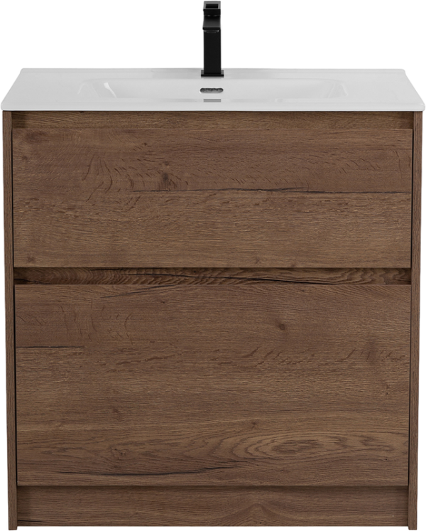 Тумба с раковиной BelBagno Kraft 39 80 напольная, rovere tabacco