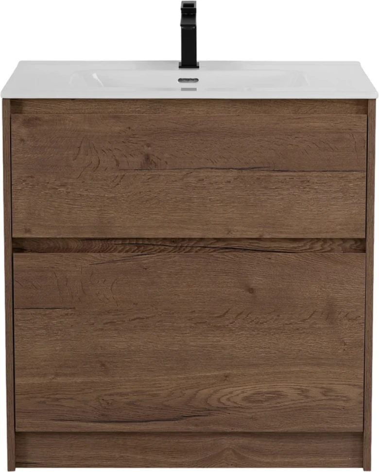 Тумба с раковиной BelBagno Kraft 39 80 напольная, rovere tabacco