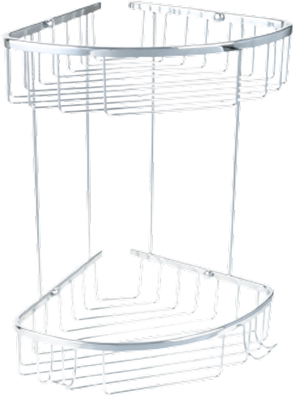 Полка Fixsen Hotel FX-31051-2 угловая, хром