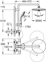 Душевая стойка Grohe Euphoria 27296002