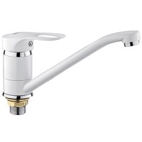 Смеситель для кухни Frap F4928-12 белый, хром