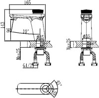 Смеситель для раковины D&K Bayern Alfeld DA1482101