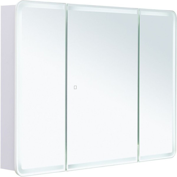 Зеркало-шкаф Aquanet Оптима 110х80 LED с подсветкой, белый