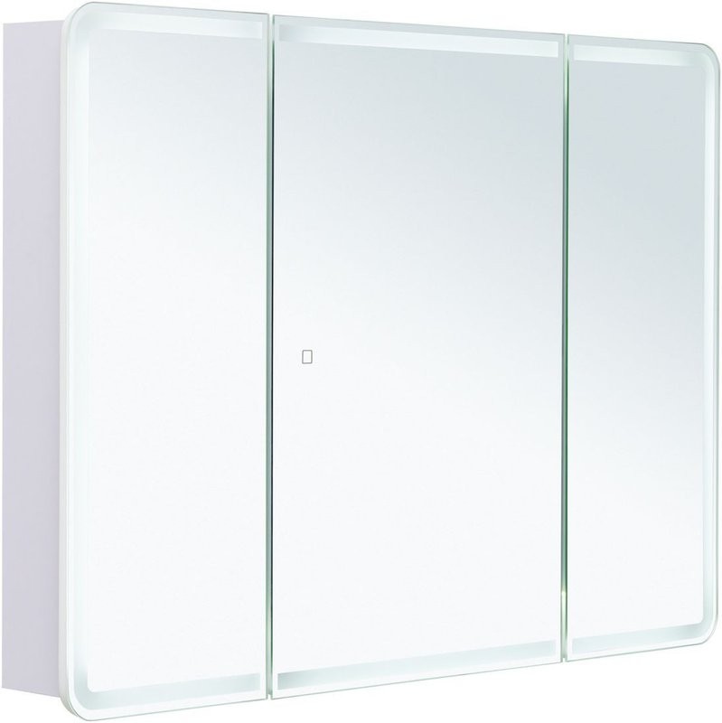 Зеркало-шкаф Aquanet Оптима 110х80 LED с подсветкой, белый