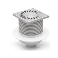 Душевой трап AZARIO D50 вертикальный слив 10х10см (AZ-416 L)