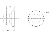 Настенный держатель Jacob Delafon Modulo 8466D-CP Настенный держатель Jacob Delafon Modulo 8466D-CP
