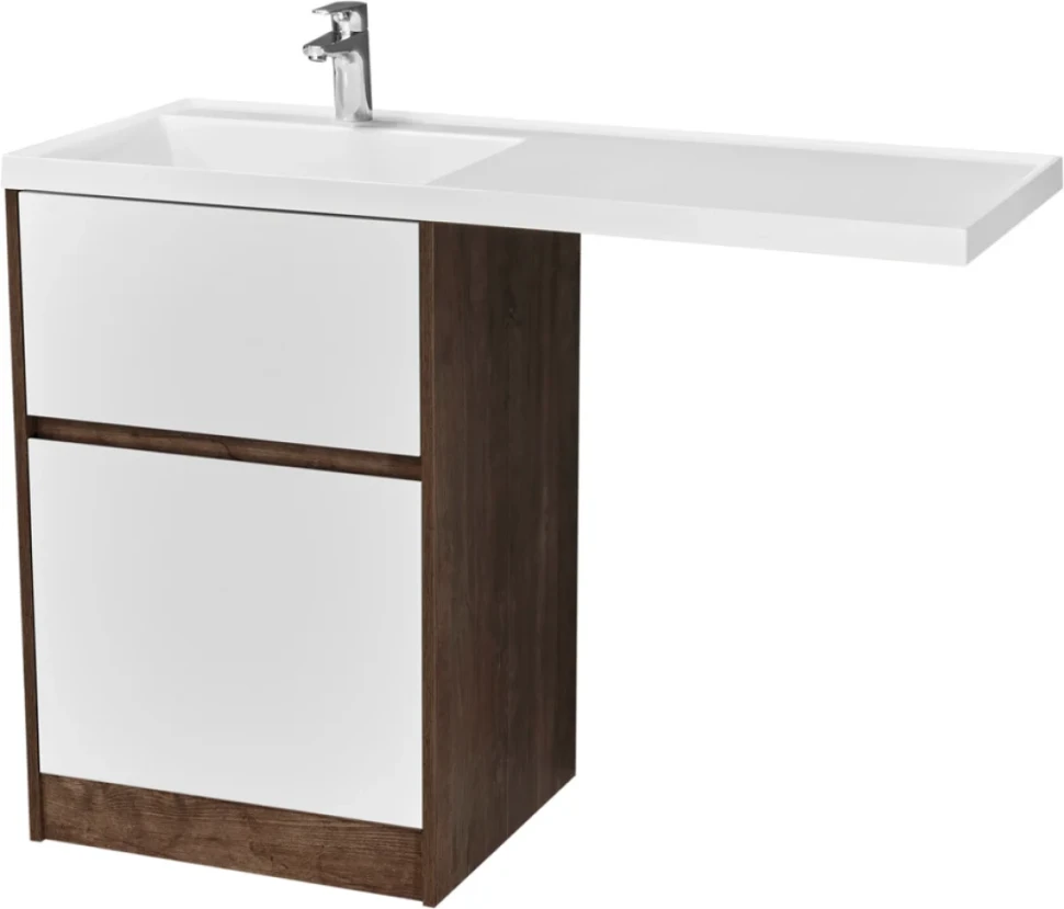 Мебель для ванной комнаты AQUATON Лондри 60 L, дуб кантри, белый