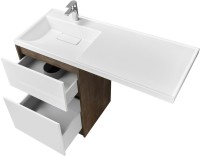 Мебель для ванной комнаты AQUATON Лондри 60 L, дуб кантри, белый