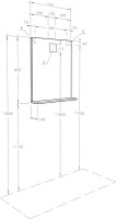 Мебель для ванной комнаты AQUATON Лондри 60 L, дуб кантри, белый