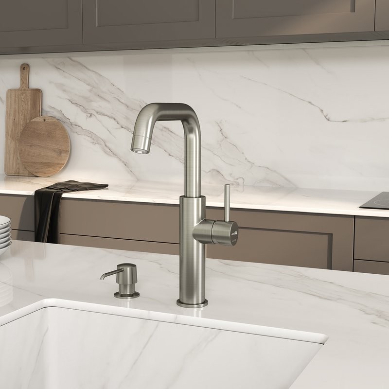 Смеситель для кухни с фильтром для питьевой воды A8527 , Никель