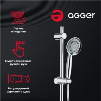 Душевая стойка Agger Retro Retro A1993500 Душевая стойка Agger Retro Retro A1993500