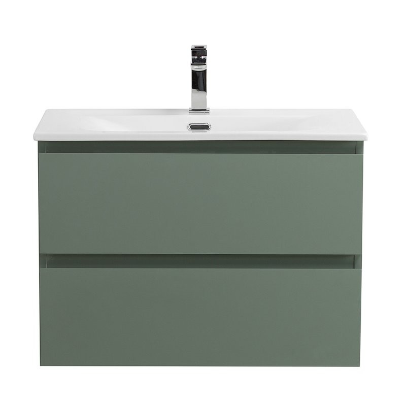 Тумба с раковиной BelBagno Kraft 60 подвесная, матовая еловая, раковина bb-8099-60