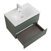 Тумба с раковиной BelBagno Kraft 60 подвесная, матовая еловая, раковина bb-8099-60
