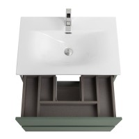 Тумба с раковиной BelBagno Kraft 60 подвесная, матовая еловая, раковина bb-8099-60