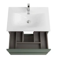Тумба с раковиной BelBagno Kraft 60 подвесная, матовая еловая, раковина bb-8099-60