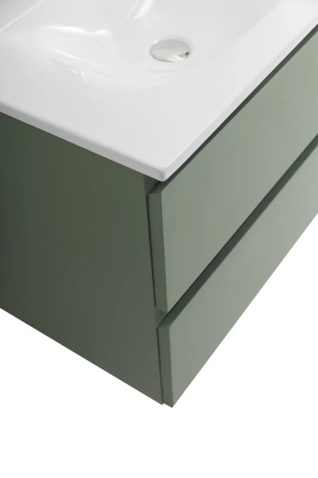 Тумба с раковиной BelBagno Kraft 60 подвесная, матовая еловая, раковина bb-8099-60