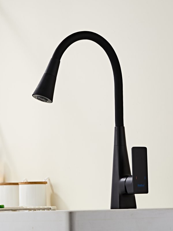 Смеситель для кухни Haiba HB73823-7 черный