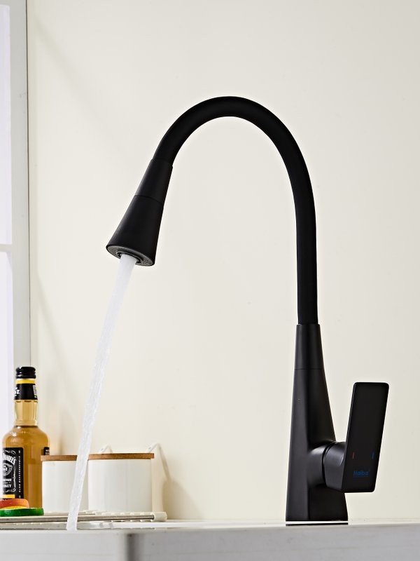 Смеситель для кухни Haiba HB73823-7 черный