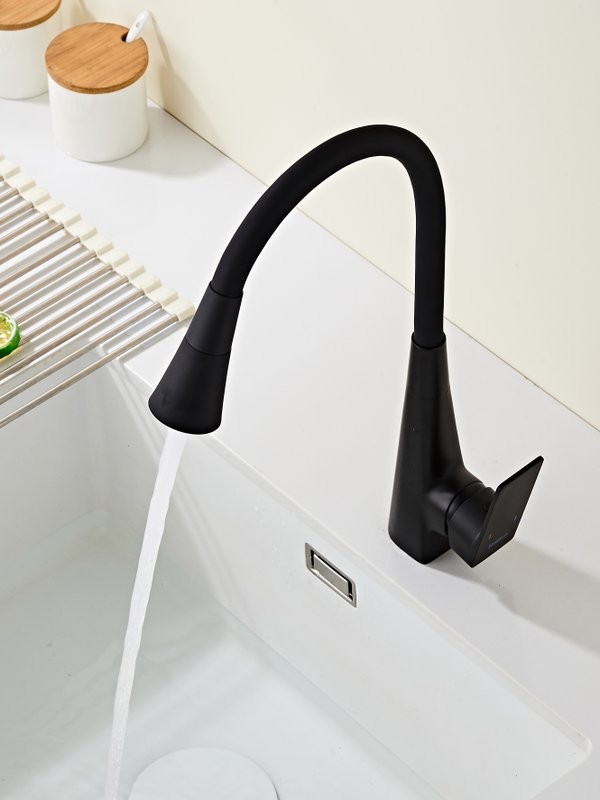 Смеситель для кухни Haiba HB73823-7 черный